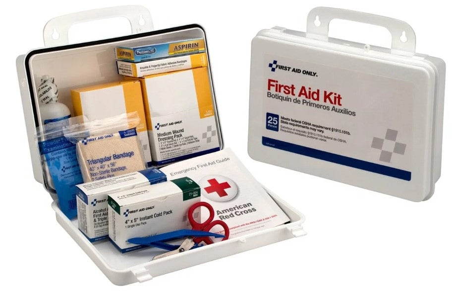 First Aid Only 25 Person Weatherproof Kit 48 Kit Case 6430C First Aid Only 25 Person Weatherproof Kit 48 Kit Case 6430C